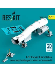 A-7E Corsair II air intakes, wheel bays, landing gears, wheels for ...