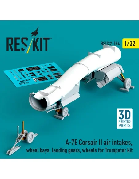 A-7E Corsair II air intakes, wheel bays, landing gears, wheels for ...