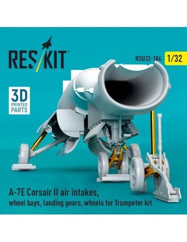 A-7E Corsair II air intakes, wheel bays, landing gears, wheels for ...