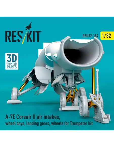 A-7E Corsair II air intakes, wheel bays, landing gears, wheels for ...