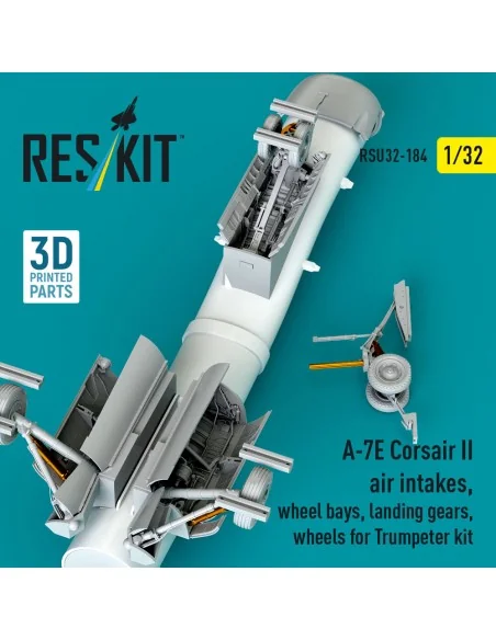 A-7E Corsair II air intakes, wheel bays, landing gears, wheels for ...