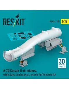 A-7D Corsair II air intakes, wheel bays, landing gears, wheels for ...