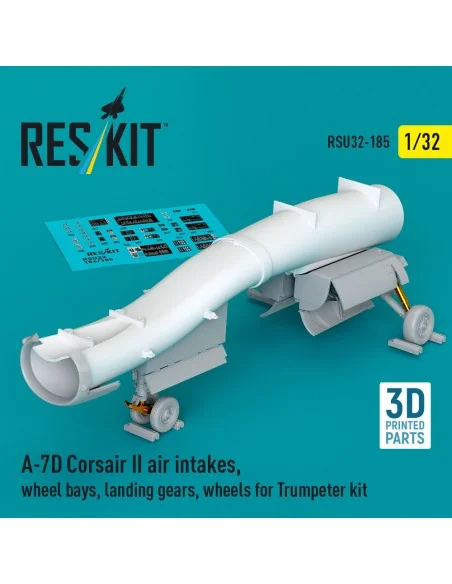 A-7D Corsair II air intakes, wheel bays, landing gears, wheels for ...