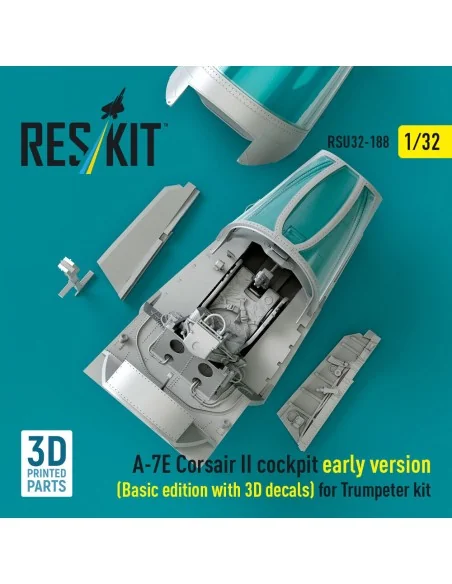 A-7E Corsair II early cockpit (Basic edition with 3D decals) for Tr...
