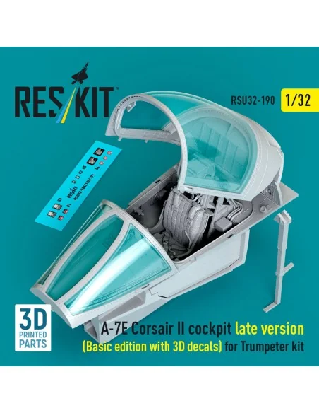 A-7E Corsair II late cockpit (Basic edition with 3D decals) for Tru...
