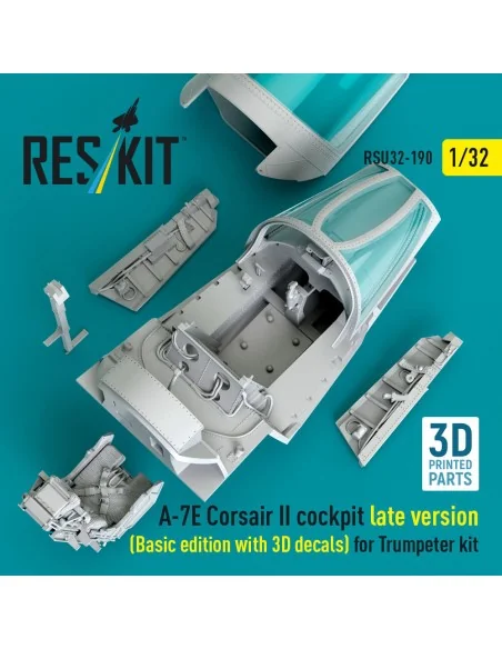 A-7E Corsair II late cockpit (Basic edition with 3D decals) for Tru...