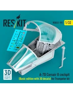 A-7D Corsair II cockpit (Basic edition with 3D decals) for Trumpete...