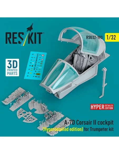 A-7D Corsair II cockpit (Hyperdetailed edition) for Trumpeter kit (...