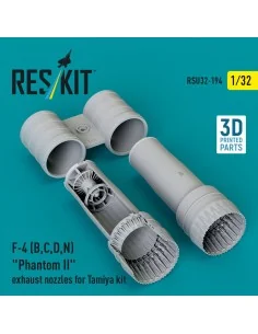 F-4 (B, C, D, N) Phantom II exhaust nozzles for Tamiya kit (3d Prin...