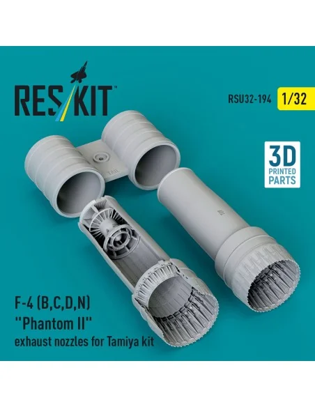 F-4 (B, C, D, N) Phantom II exhaust nozzles for Tamiya kit (3d Prin...