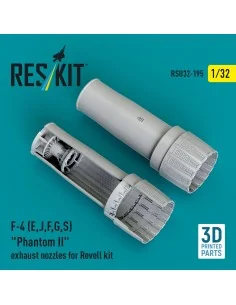 F-4 (E, J, F, G, S) Phantom II exhaust nozzles for Revell kit (3D P...