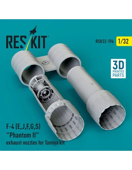 F-4 (E, J, F, G, S) Phantom II exhaust nozzles for Tamiya kit (3D P...