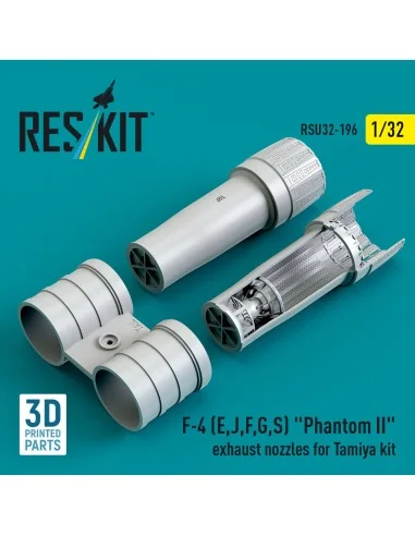 F-4 (E, J, F, G, S) Phantom II exhaust nozzles for Tamiya kit (3D P...