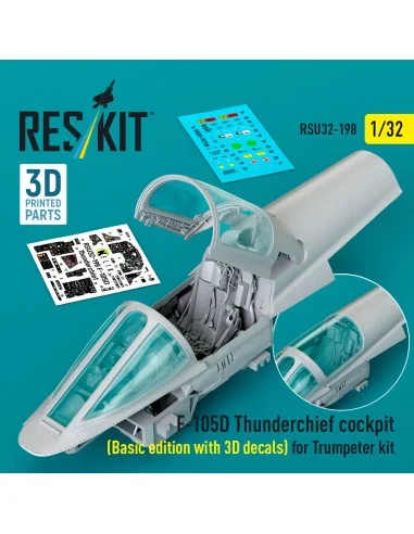 F-105D Thunderchief cockpit (Basic edition with 3D decals) for Trum...