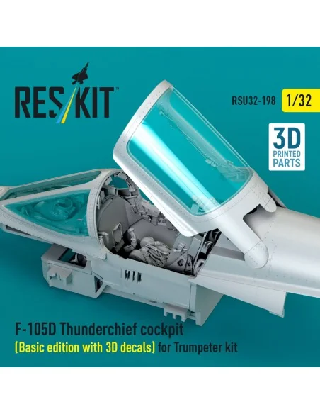 F-105D Thunderchief cockpit (Basic edition with 3D decals) for Trum...