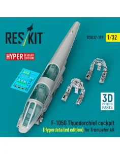 F-105G Thunderchief cockpit (Hyperdetailed edition) for Trumpeter k...