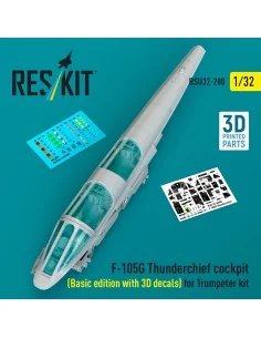 F-105G Thunderchief cockpit (Basic edition with 3D decals) for Trum...