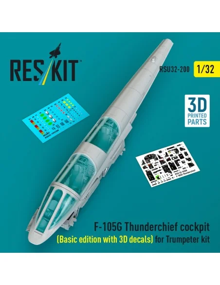 F-105G Thunderchief cockpit (Basic edition with 3D decals) for Trum...