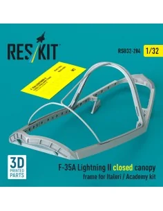F-35A Lightning II closed canopy frame for Italeri / Academy kit (3...