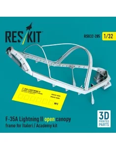 F-35A Lightning II open canopy frame for Italeri / Academy kit (3D ...