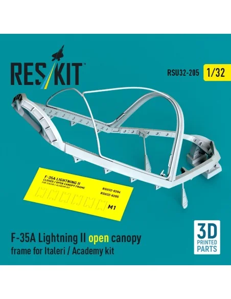 [NO_DESC] F-35A Lightning II open canopy frame for Italeri / Academ...