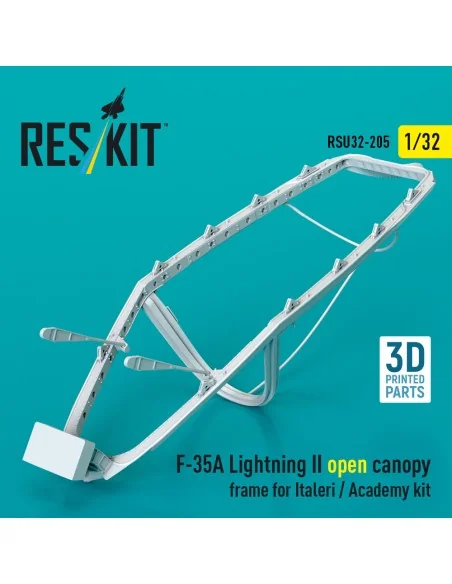 F-35A Lightning II open canopy frame for Italeri / Academy kit (3D ...