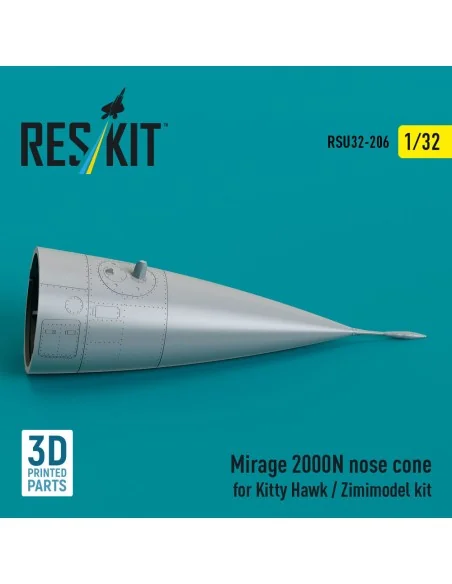 Mirage 2000N nose cone for Kitty Hawk / Zimimodel kit (3D Printed),...