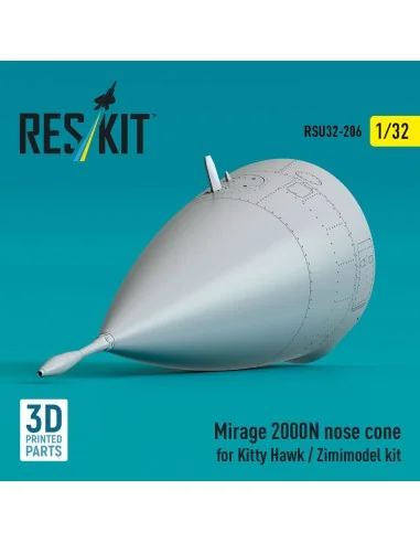 Mirage 2000N nose cone for Kitty Hawk / Zimimodel kit (3D Printed),...