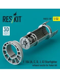 F-104 (A, C, D, J, G) Starfighter exhaust nozzle for Italeri kit (3... 2