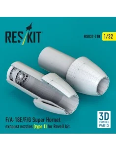 F/A-18E/F/G Super Hornet exhaust nozzles (type 1) for Revell kit (3...
