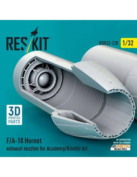 F/A-18 Hornet exhaust nozzles for Academy/Kinetic kit (3D Printed),...