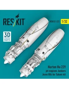 Horten Ho 229 jet engines Junkers Jumo 004 (2 pcs) (3D Printed) for... 2