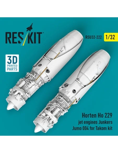Horten Ho 229 jet engines Junkers Jumo 004 (2 pcs) (3D Printed) for...