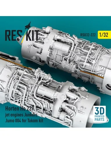 Horten Ho 229 jet engines Junkers Jumo 004 (2 pcs) (3D Printed) for...