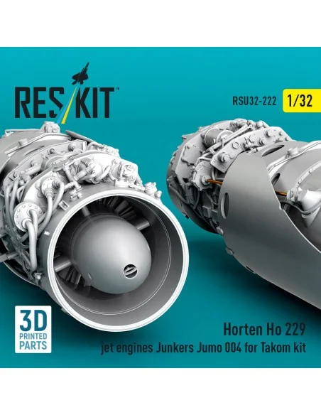 Horten Ho 229 jet engines Junkers Jumo 004 (2 pcs) (3D Printed) for...