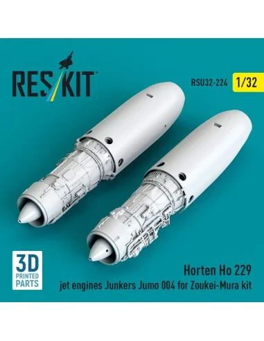 Horten Ho 229 jet engines Junkers Jumo 004 (2 pcs) (3D Printed) for...