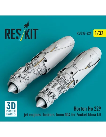 Horten Ho 229 jet engines Junkers Jumo 004 (2 pcs) (3D Printed) for...