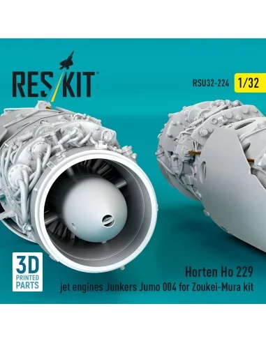 Horten Ho 229 jet engines Junkers Jumo 004 (2 pcs) (3D Printed) for...