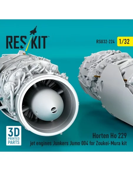 Horten Ho 229 jet engines Junkers Jumo 004 (2 pcs) (3D Printed) for...