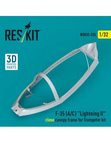 F-35 (A/C) Lightning II close canopy frame for Trumpeter kit (3D Pr...