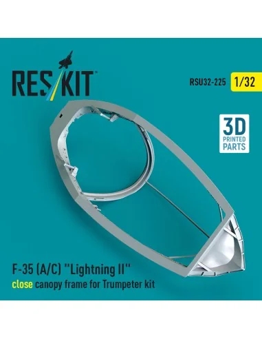 F-35 (A/C) Lightning II close canopy frame for Trumpeter kit (3D Pr...