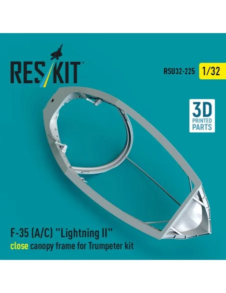 F-35 (A/C) Lightning II close canopy frame for Trumpeter kit (3D Pr...