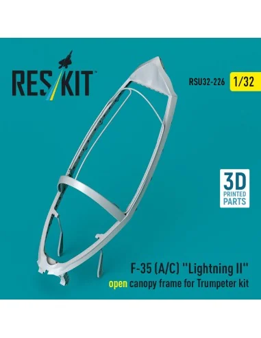 F-35 (A/C) Lightning II open canopy frame for Trumpeter kit (3D Pri...