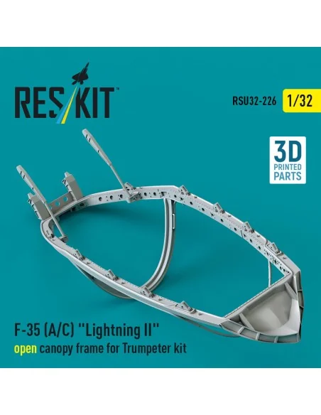 F-35 (A/C) Lightning II open canopy frame for Trumpeter kit (3D Pri...