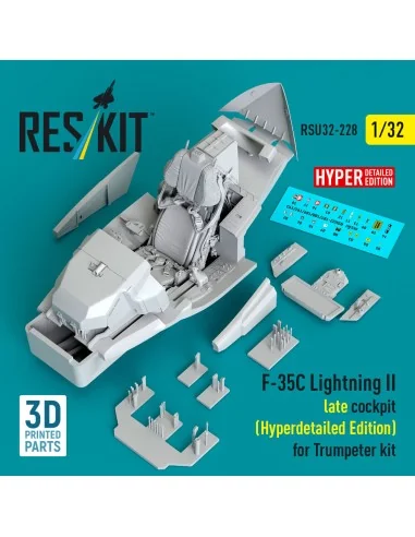 F-35C Lightning II late cockpit (Hyperdetailed Edition) for Trumpet...