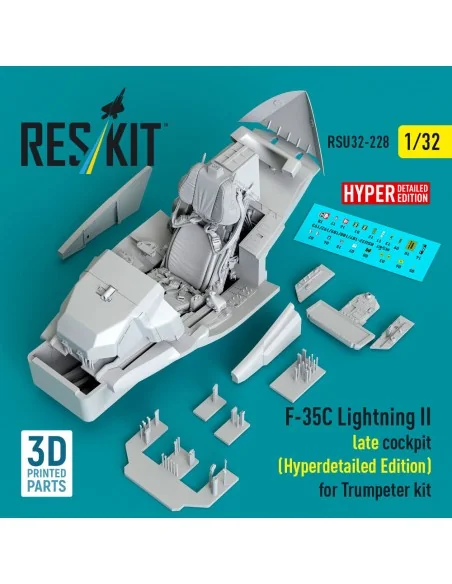 F-35C Lightning II late cockpit (Hyperdetailed Edition) for Trumpet...