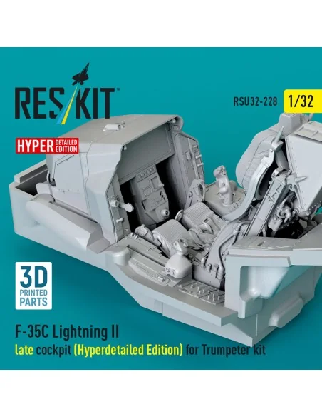 F-35C Lightning II late cockpit (Hyperdetailed Edition) for Trumpet...