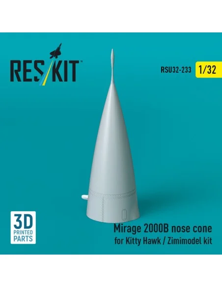 Mirage 2000B nose cone for Kitty Hawk / Zimimodel kit (3D Printed),...