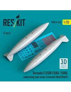 Tornado F3/GR1/GR4 1500L underwing fuel tanks (riveted) (RAF/RSAF) ...