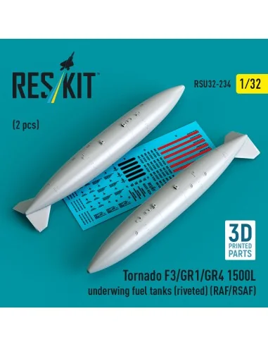 Tornado F3/GR1/GR4 1500L underwing fuel tanks (riveted) (RAF/RSAF) ...